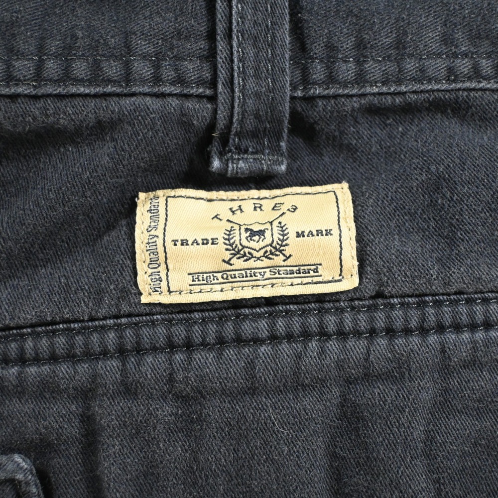 THRE3 Mens Cargo Shorts Size 38 Navy Blue 100%‎ Cotton Casual 232507M2 - Picture 7 of 10